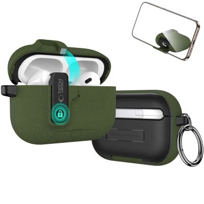 4. Tech-Protect Slim Hook Case für AirPods Pro 3 – Grün