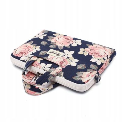3. Canvaslife Aktentasche für einen 15-16-Zoll-Laptop – Marineblau und Weiß