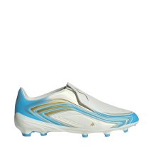 Adidas F50 Messi League LL FG Kinder-Fußballschuhe Weiß und Blau IH1907