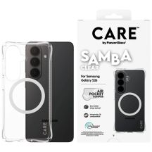 CARE by PanzerGlass Samba Transparente Qi-Hülle für Samsung Galaxy S26 - Transparent