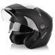 6. Meteor Hekato XL Motorradhelm 61 cm Schwarz