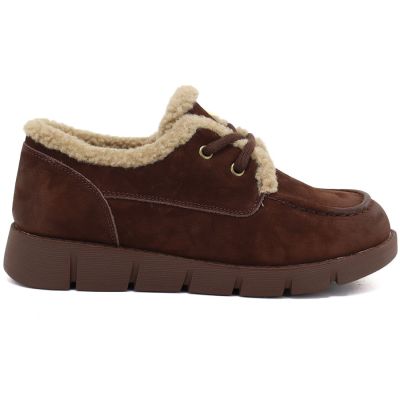 2. Braune Lederschuhe mit Lammfellfutter, Vinceza FIO27-67022