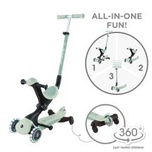 Dreirädriger Roller mit Mitfahrsitz GO•UP DELUXE LIGHTS ECOLOGIC 360 (697-505)