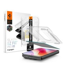 Spigen Glas.tR EZ Fit Pro HD AC Sichtschutzglas aus gehärtetem Glas für iPhone Duo