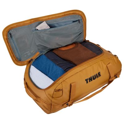 5. Thule Chasm TDSD303 Sporttasche, goldbraun, 70 l, Polyester, braun