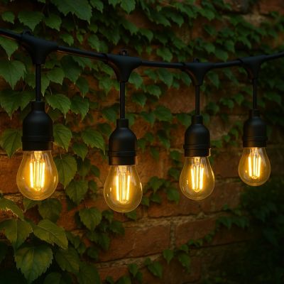 4. Extralink Garten-Lichterkette 20 m mit 20 Glühbirnen