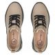 5. Damen-Sneaker aus Leder mit taupefarbenem Plateau, Modell Filippo DP8006