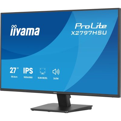 9. iiyama ProLite X2797HSU-B1 Computermonitor 68,6 cm (27") 1920 x 1080 px Full HD LED Schwarz