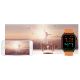 21. Gravity GT15-2 Smartwatch, oranges Silikonarmband + schwarzes Armband
