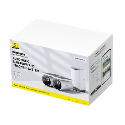 3. Baseus Security S1 Pro Dual 3K Outdoor-Überwachungsset (2 Kameras) – Weiß