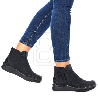 14. Bequeme, isolierte Stiefeletten mit Reißverschlüssen Rieker W RKR555