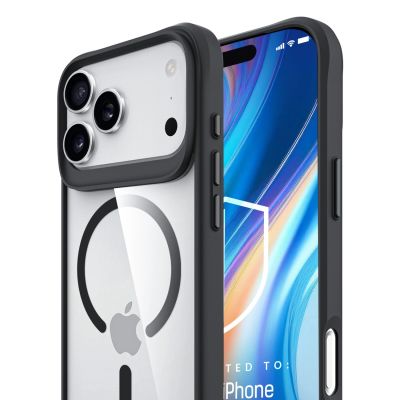 4. 3mk Satin Armor MagCase für iPhone 17 Pro Max – Transparent Schwarz