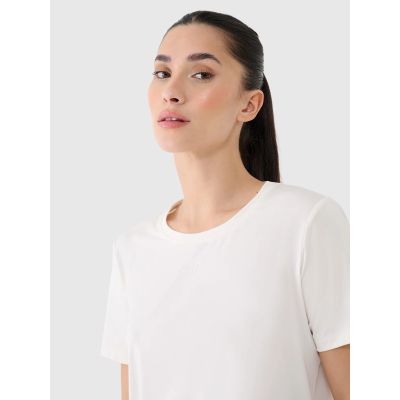 Schnelltrocknendes Oversize-Trainings-T-Shirt für Damen 4F 4FRSS25TFTSF1236-11S
