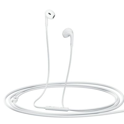 3. QCY LH1 Kabelgebundener In-Ear-Kopfhörer mit Fernbedienung und Mikrofon, 1,15 m – Weiß