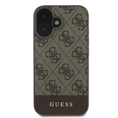 3. Guess 4G Bottom Stripe Case für iPhone 16 Plus 6,7" - Braun