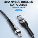 6. Wozinsky WNBCL2 Lightning / USB-C PD 30W Kabel 2 m - Schwarz