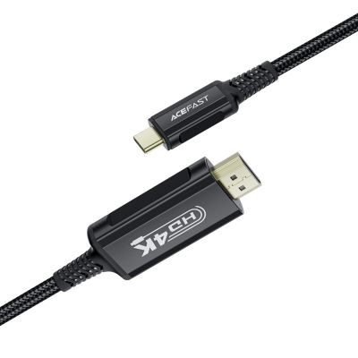 4. Acefast C1 USB-C/HDMI-Videokabel 4K 60 Hz HDR 1,8 m – Schwarz