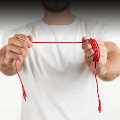 4. SBS TECABLEMICROC15R USB-A - USB-C-Kabel 1,5 m - rot