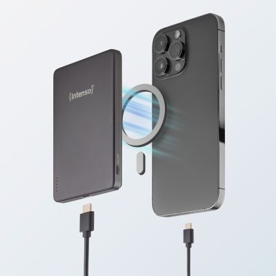 14. Intenso Magnetische kabellose Powerbank 5000 mAh Grau USB-C