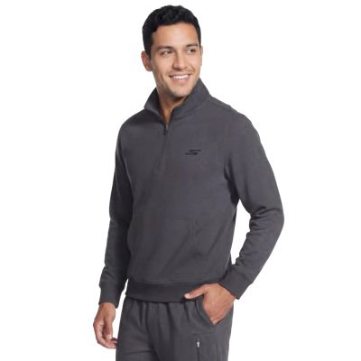 3. Skechers Weekend Easy 1/4 Zip LT269-BKCC Schwarz L