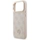 6. Guess 4G Strass Logo & Big Strap Metal Buttons MagSafe Case für iPhone 17 Pro Max - Pink