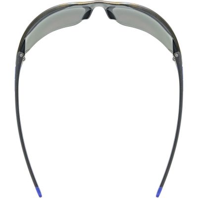 6. UVEX Equate Radbrille, schwarz/blau matt/verspiegelt blau