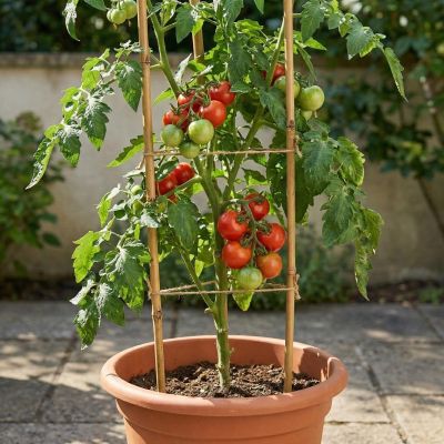 20. PROGARDEN Bambus-Pflanzenstütze 60 cm 10 Stück