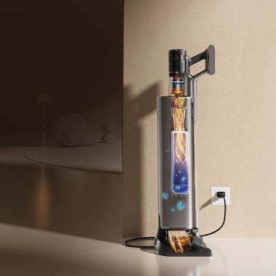 18. UWANT V800 Bodenstaubsauger mit automatischer Entleerungsstation – Grau