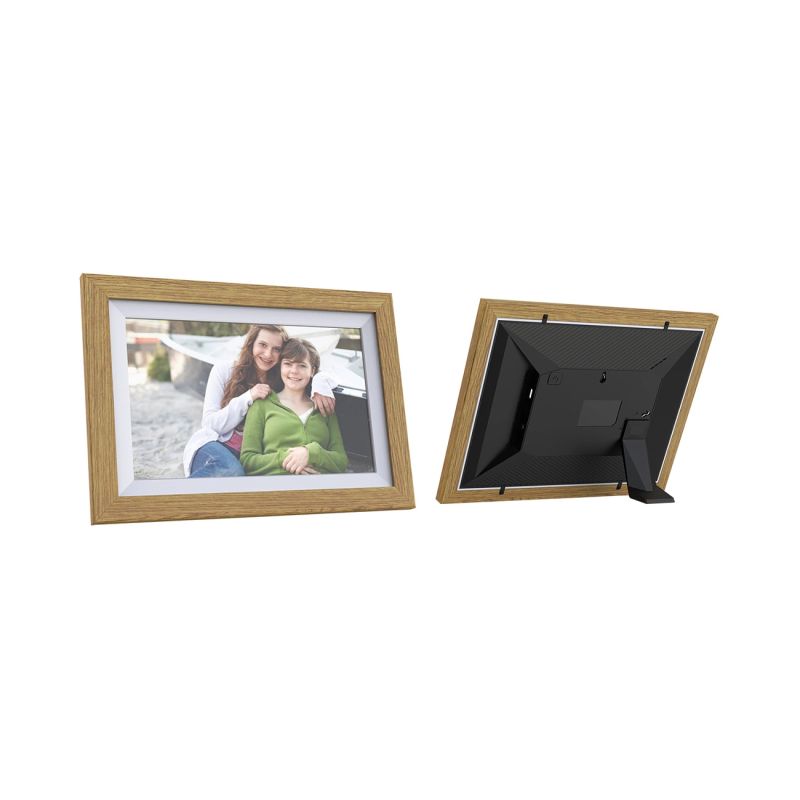 3. Wozinsky WRC-32 10,1" Digitaler Bilderrahmen mit Frameo 32GB App - Hellbraun