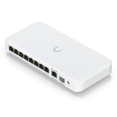 29. Switch Ubiquiti UniFi 9p PoE (PoE++: 8;) Managed Multigigabit/10G (USW-Flex-2.5G-8-PoE-EU)