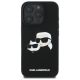 3. Karl Lagerfeld Silikonhülle Heads Print MagSafe für iPhone 16 Pro Max - Schwarz