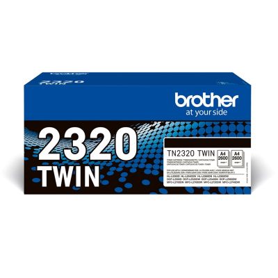 5. Brother TN-2320TWIN Tonerkartusche, 1 Stück, Original Schwarz