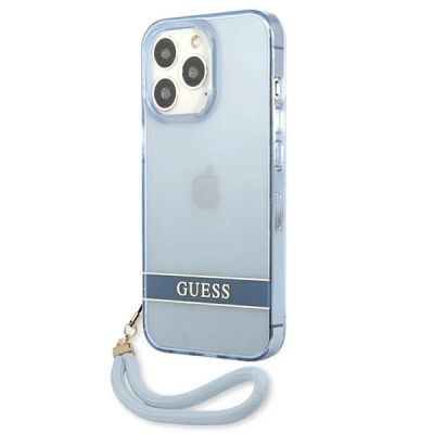 2. Guess GUHCP13LHTSGSB iPhone 13 Pro / 13 6,1 "blau / blaues Hardcase Translucent Stap