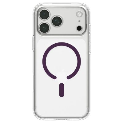 4. Spigen Ultra Hybrid Mag MagSafe Hülle für iPhone 18 Pro Max / 17 Pro Max – transparent-burgunderrot