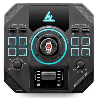 5. Thrustmaster Sol-R 4 HOTAS Schwarzer USB-Joystick + Motorsteuerhebel Analog/Digital PC