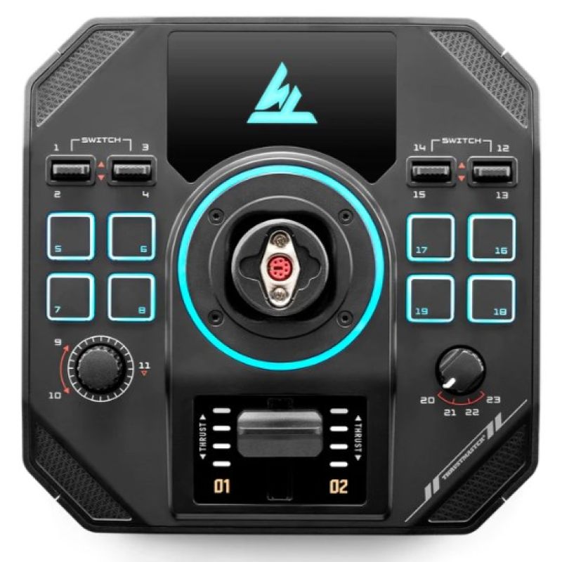 5. Thrustmaster Sol-R 4 HOTAS Schwarzer USB-Joystick + Motorsteuerhebel Analog/Digital PC