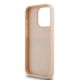 7. DKNY Lederhülle mit Monostreifen und Metalllogo für iPhone 15 Pro – Rosa