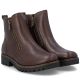 10. Braune Damen-Ankle-Boots aus Leder mit Reißverschluss, Rieker 78556-28
