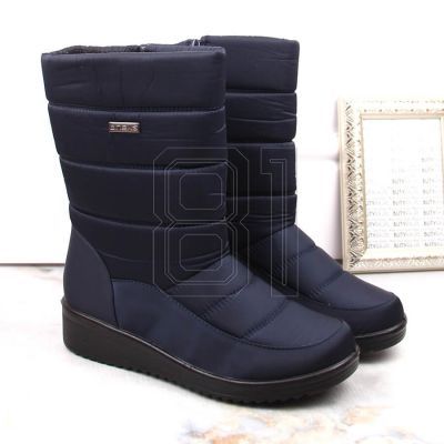 3. News W EVE436B marineblaue hohe Stiefeletten