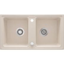 Granitspüle, 2 Becken, ZQZ 5203 5908212093856