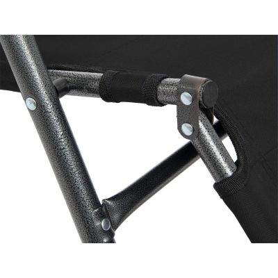 16. Höhenverstellbarer Stuhl mit Kopfstütze, schwarz