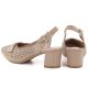 4. Damen-Pumps mit durchbrochenem Muster und Riemen, beige, Jezzi ASA212-8