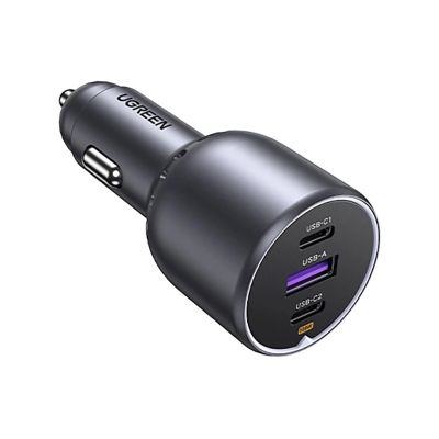 2. Ugreen EC705 Kfz-Ladegerät 130 W, 2x USB-C, 1x USB-A – grau
