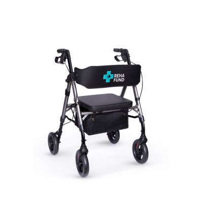 4. Marseille Vierrad-Rollator, Graphitfarbe RF-617/G REHAFUND