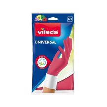 Vileda Ultramax Box Flachmopp mit Küchenset | 1 Paar Universalhandschuhe + 1 Stück Actifibre Pro Küchentuch.