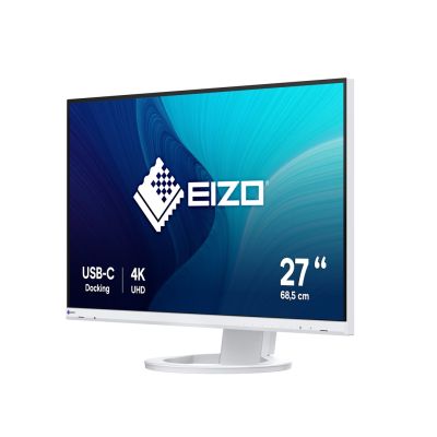 2. EIZO FlexScan EV2740S-WT - 27" IPS LCD-Monitor, 4K UHD 3840 x 2160 (16:9), USB-C-Anschlüsse (weiß)