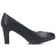 2. Rieker 41560-01 schwarze Lederpumps mit Blockabsatz