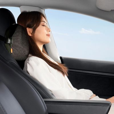 11. Baseus ComfortRide Series Auto-Kopfstützenkissen mit 2 Materialien – dunkelgrün