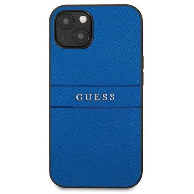 3. Guess Saffiano Strap Case für iPhone 13 mini 5,4" - Blau