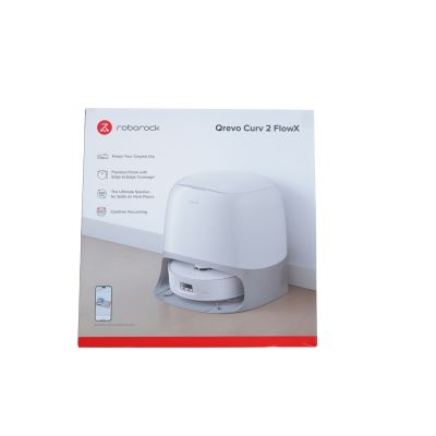 2. Roborock Qrevo Curv 2 FlowX Saug-/Wischroboter Wischsystem Absaugstation weiß